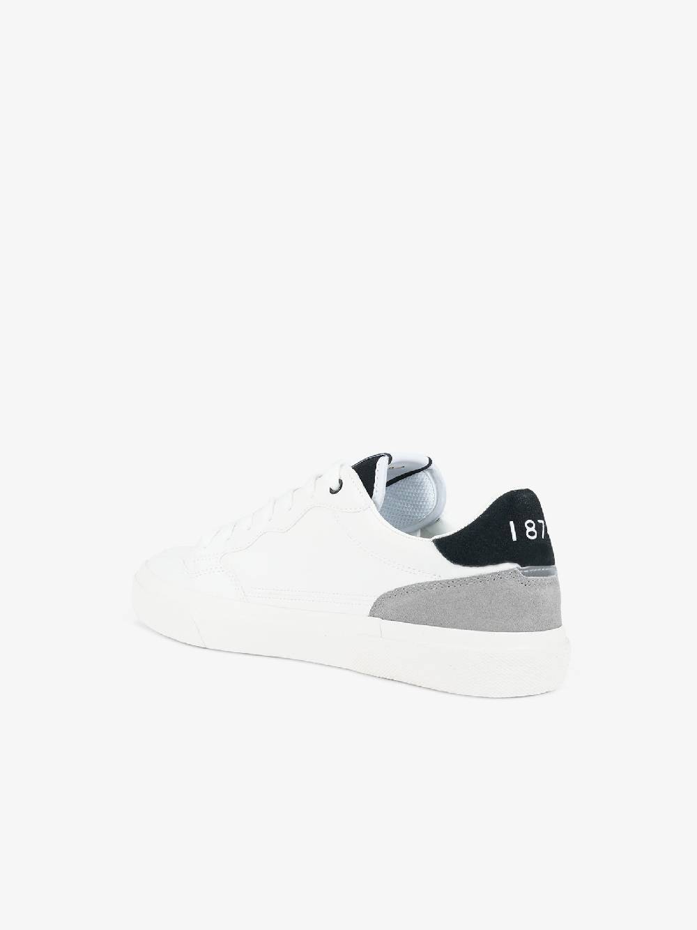 LYLE & SCOTT Sneakers Bora uomo pelle bianco In Vendita