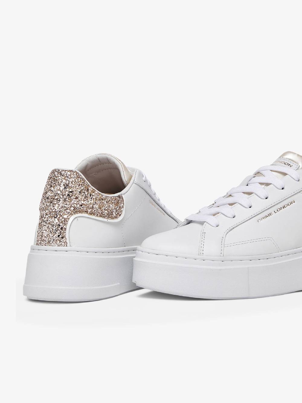 CRIME LONDON Sneakers Extralight 2.0 27601PP6 donna pelle bianco Spedizione Gratuita