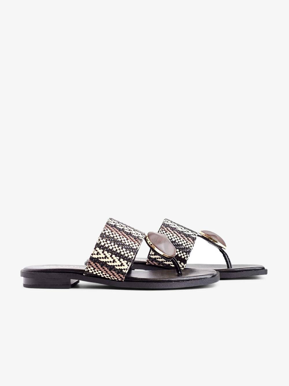 NOA HARMON Sandali bassi Margot 9226 donna rafia bianco Fino Al -60%