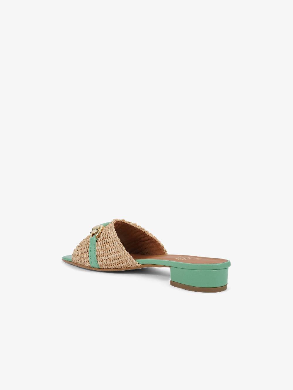 HESSY Sandali con tacco TACCO 10 720 donna rafia verde Shopping Online