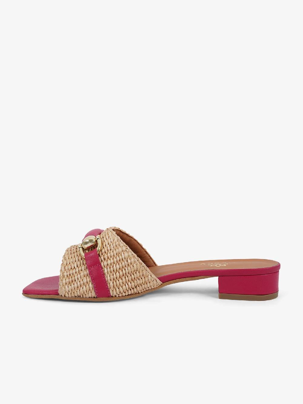HESSY Sandali con tacco TACCO 10 720 donna rafia fucsia Affare Del Giorno