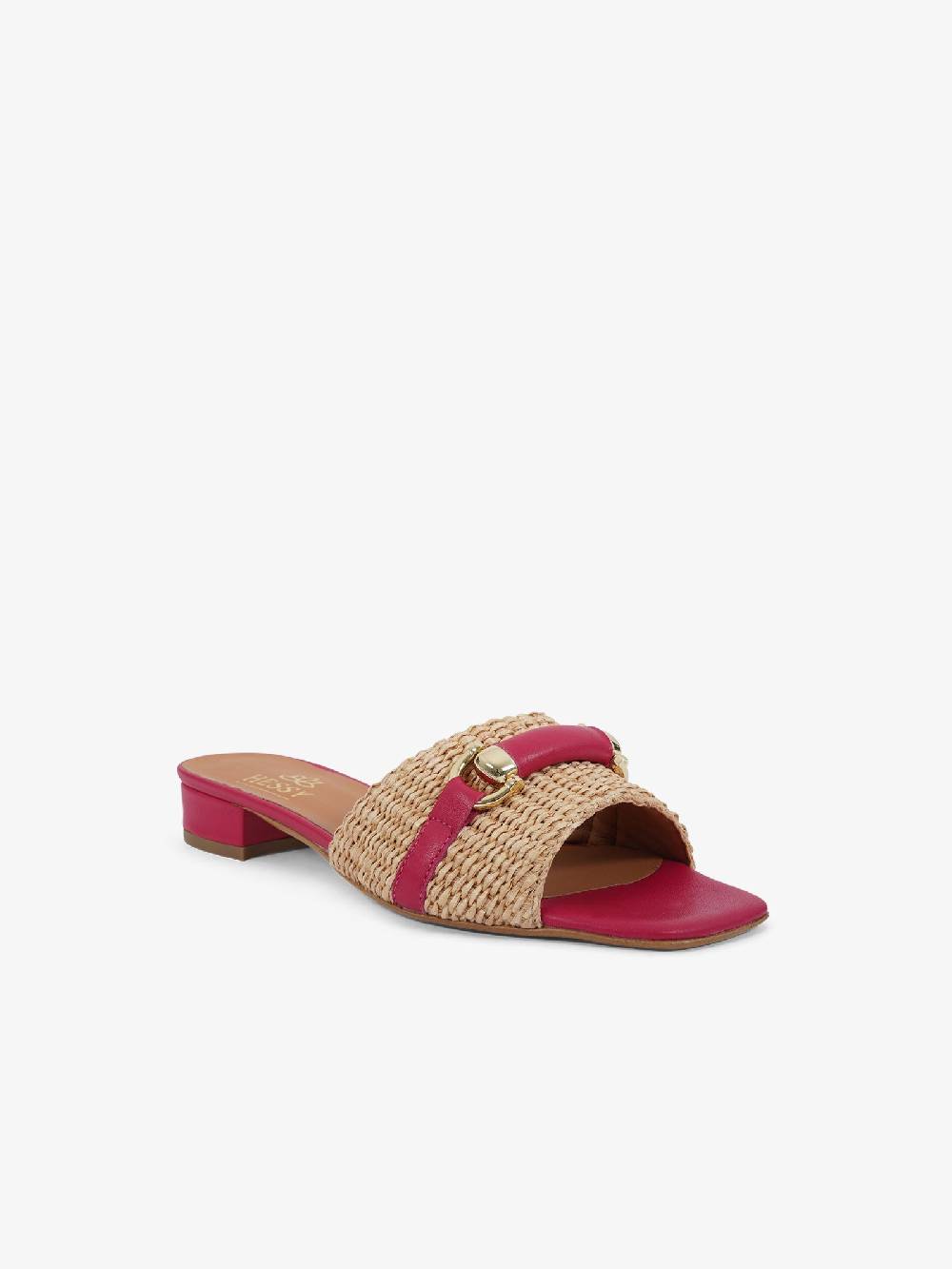 HESSY Sandali con tacco TACCO 10 720 donna rafia fucsia Affare Del Giorno