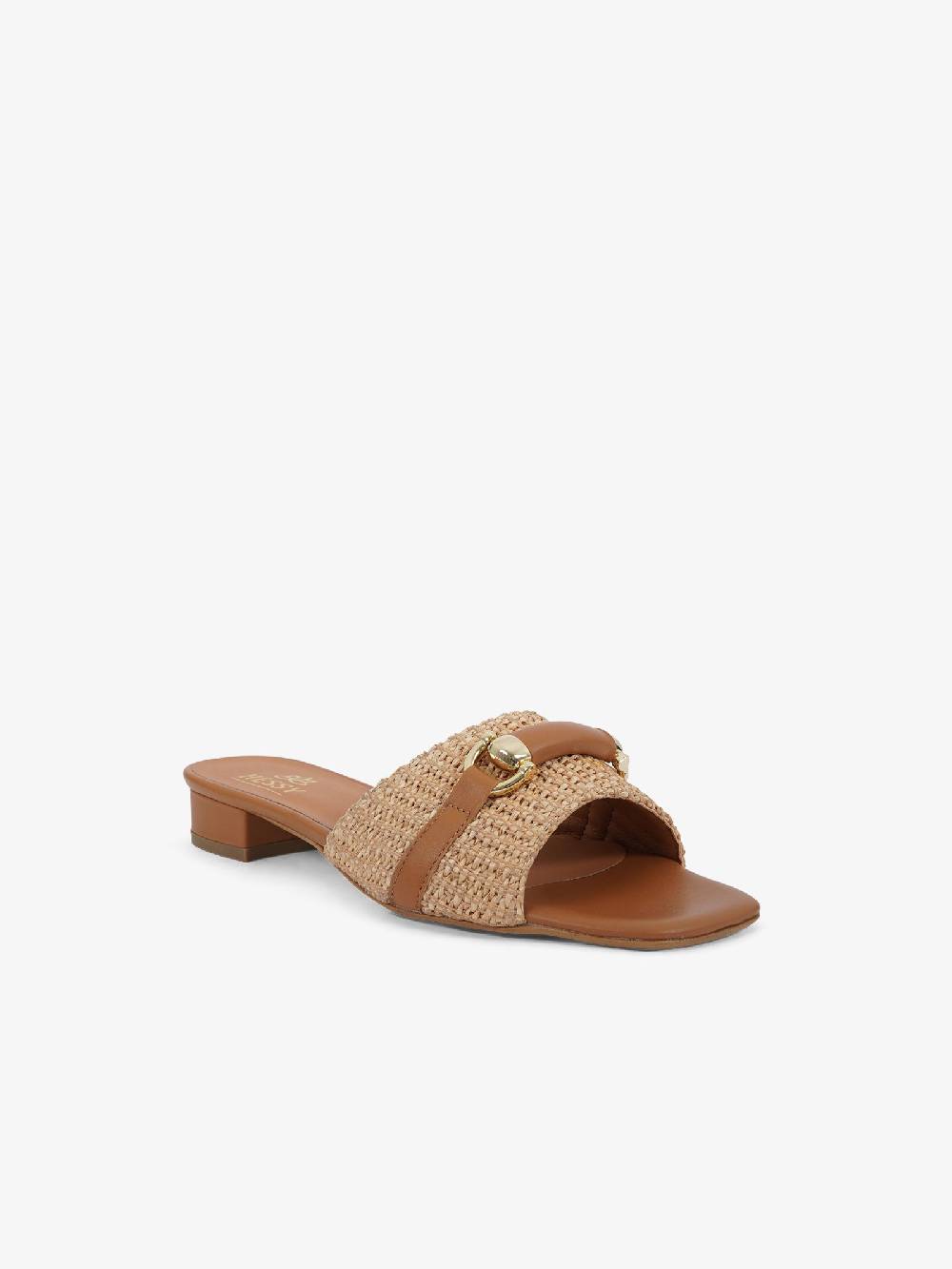 HESSY Sandali con tacco TACCO 10 720 donna rafia marrone Prezzo Ridotto