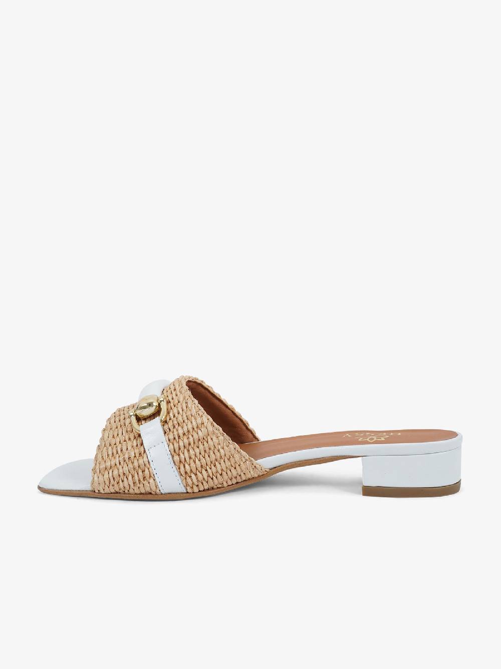 HESSY Sandali con tacco TACCO 10 720 donna rafia bianco Sottocosto