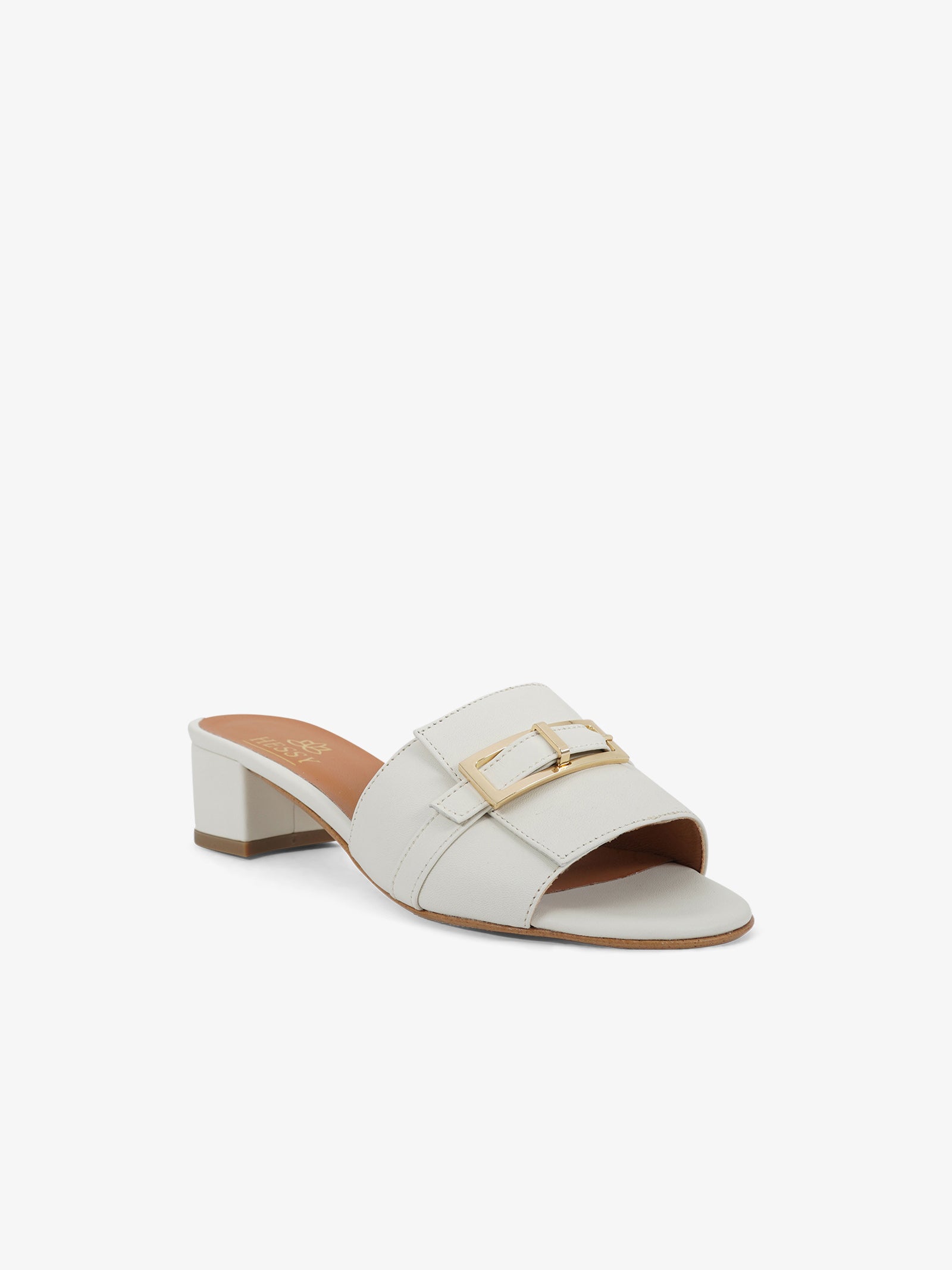 HESSY Sandali con tacco TACCO 20 5050 donna pelle bianco Sconto