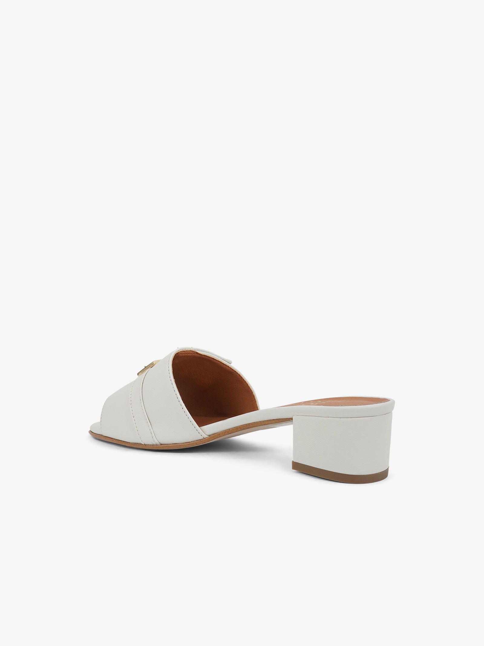 HESSY Sandali con tacco TACCO 20 5050 donna pelle bianco Sconto