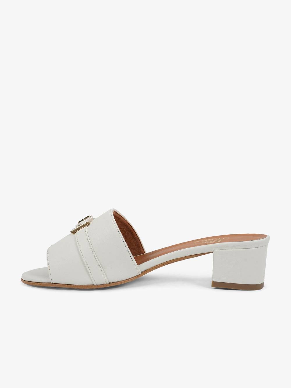 HESSY Sandali con tacco TACCO 20 5050 donna pelle bianco Sconto
