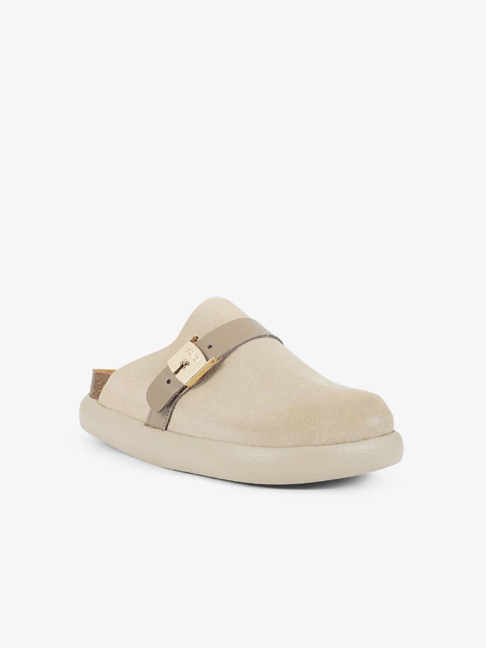 SCHOLL Sabot Ivy Buckle Camel Sde SA SL.F311691013 donna camoscio marrone Moda