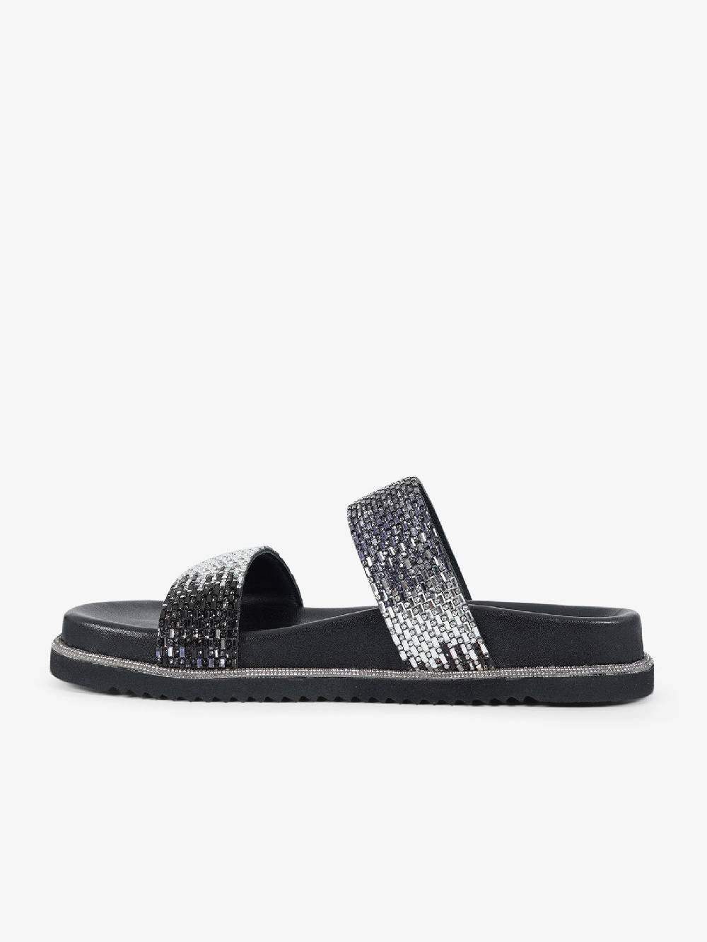 CB FUSION Sandali bassi metallizzato con doppia fascia CBF.R224013 donna pelle grigio Italy