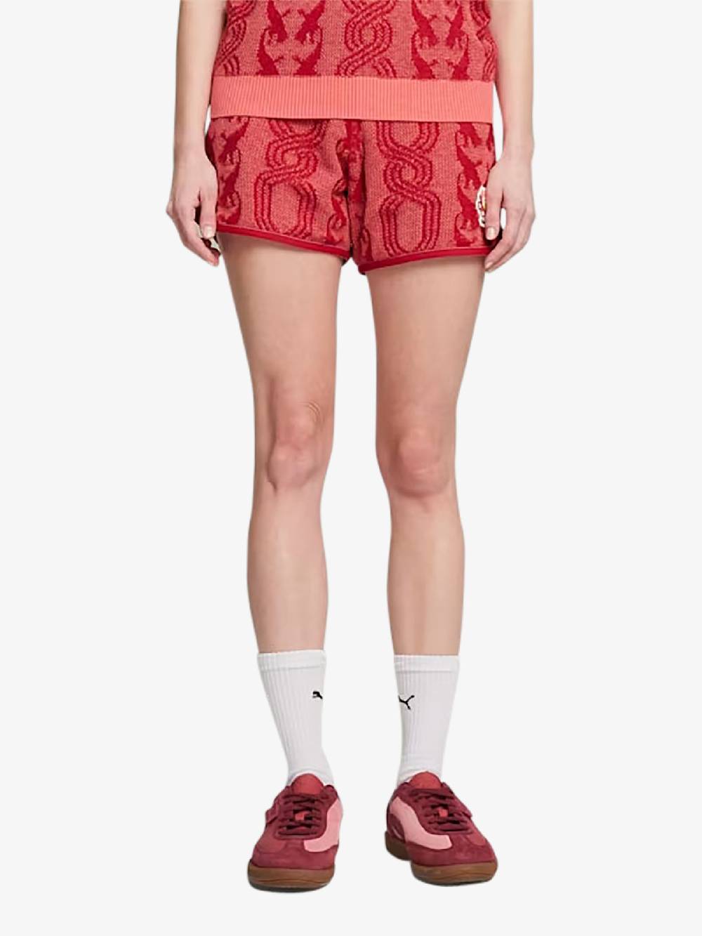 PUMA Bermuda PUMA x PALOMO T7 Shorts 625561_ cotone rosso Soddisfazione Garantita