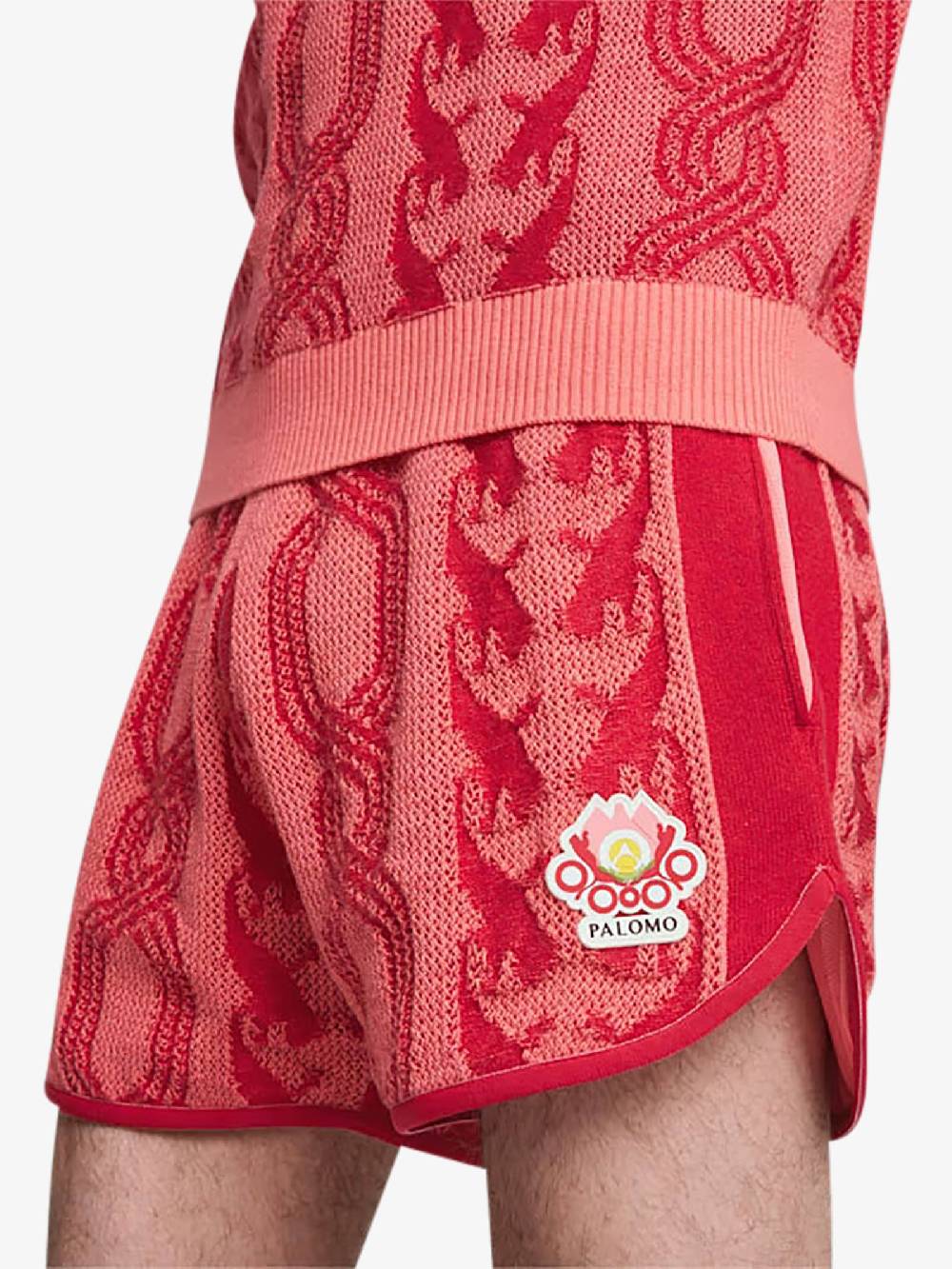 PUMA Bermuda PUMA x PALOMO T7 Shorts 625561_ cotone rosso Soddisfazione Garantita