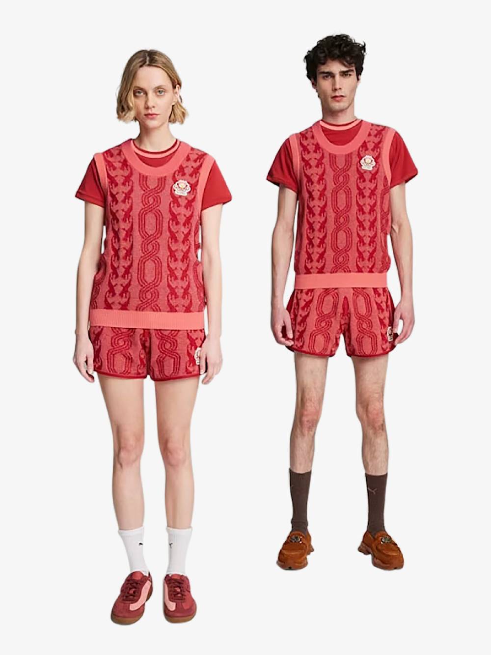 PUMA Bermuda PUMA x PALOMO T7 Shorts 625561_ cotone rosso Soddisfazione Garantita