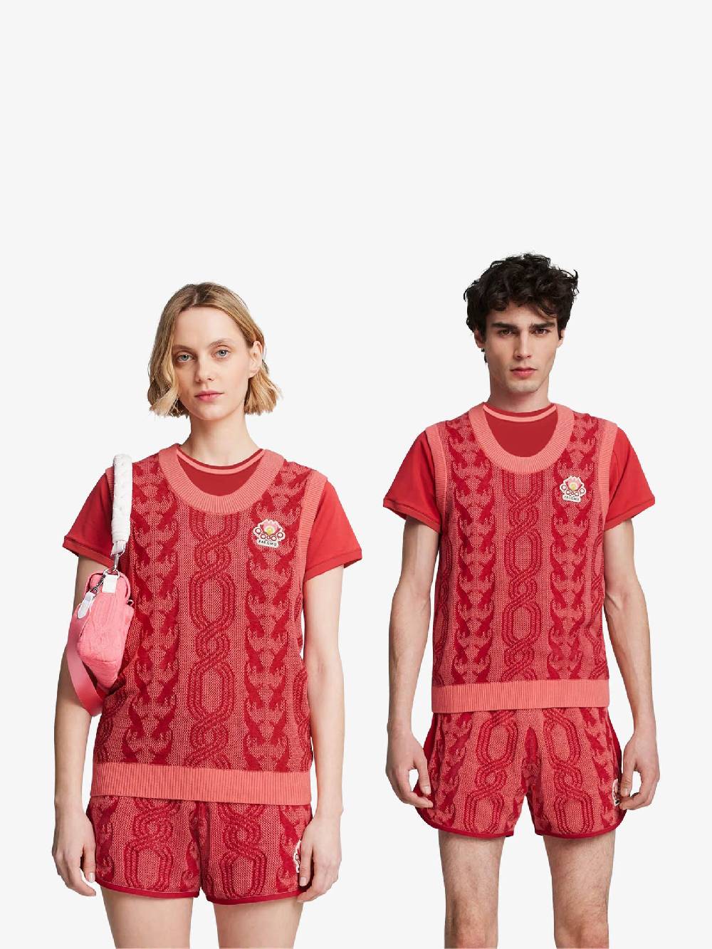 PUMA Top PUMA x PALOMO 625559_ donna cotone rosso Promozione Limitata