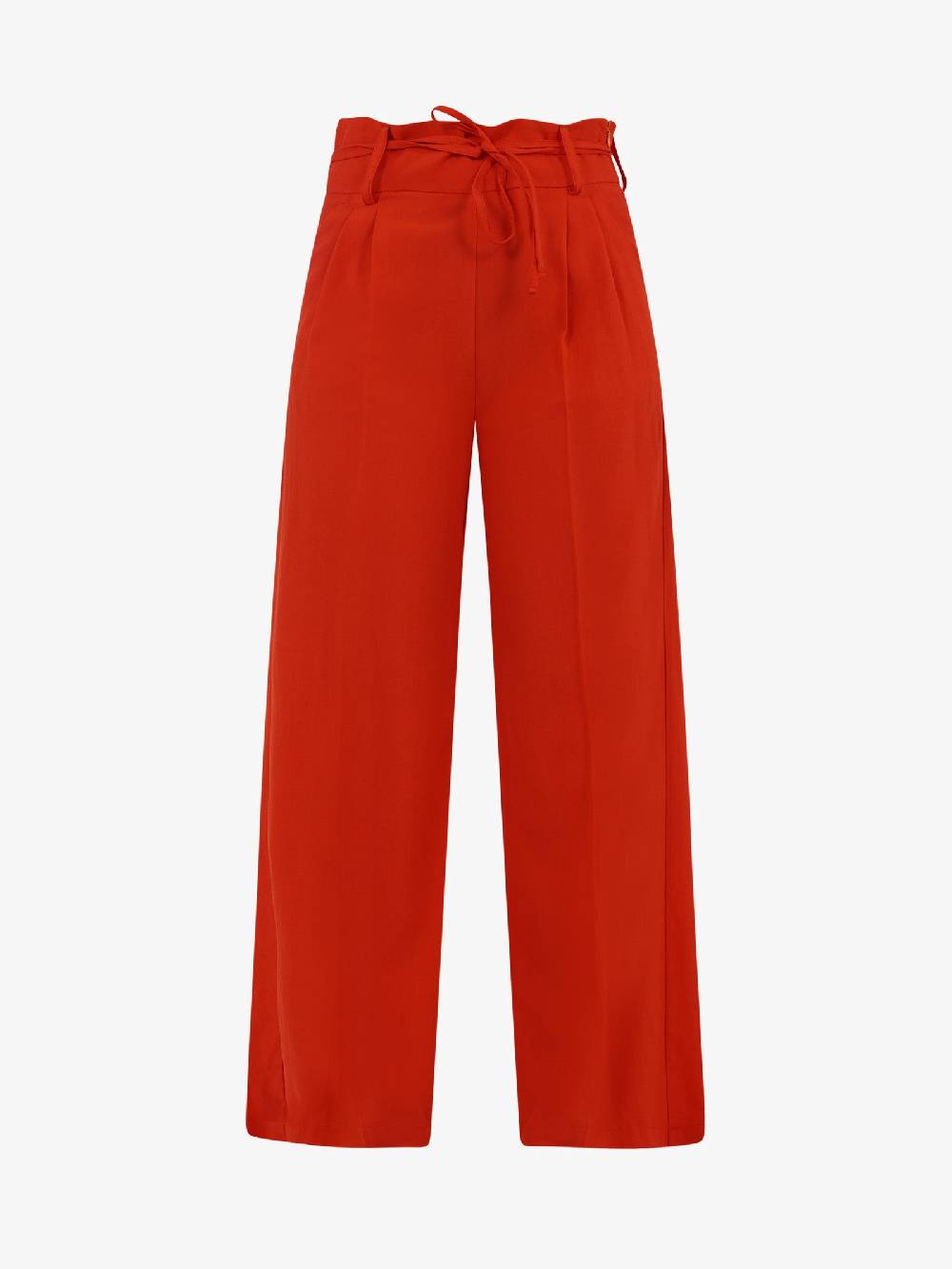 VICOLO Pantalone con coulisse e laccio TB1550 donna viscosa rosso Vendita Calda
