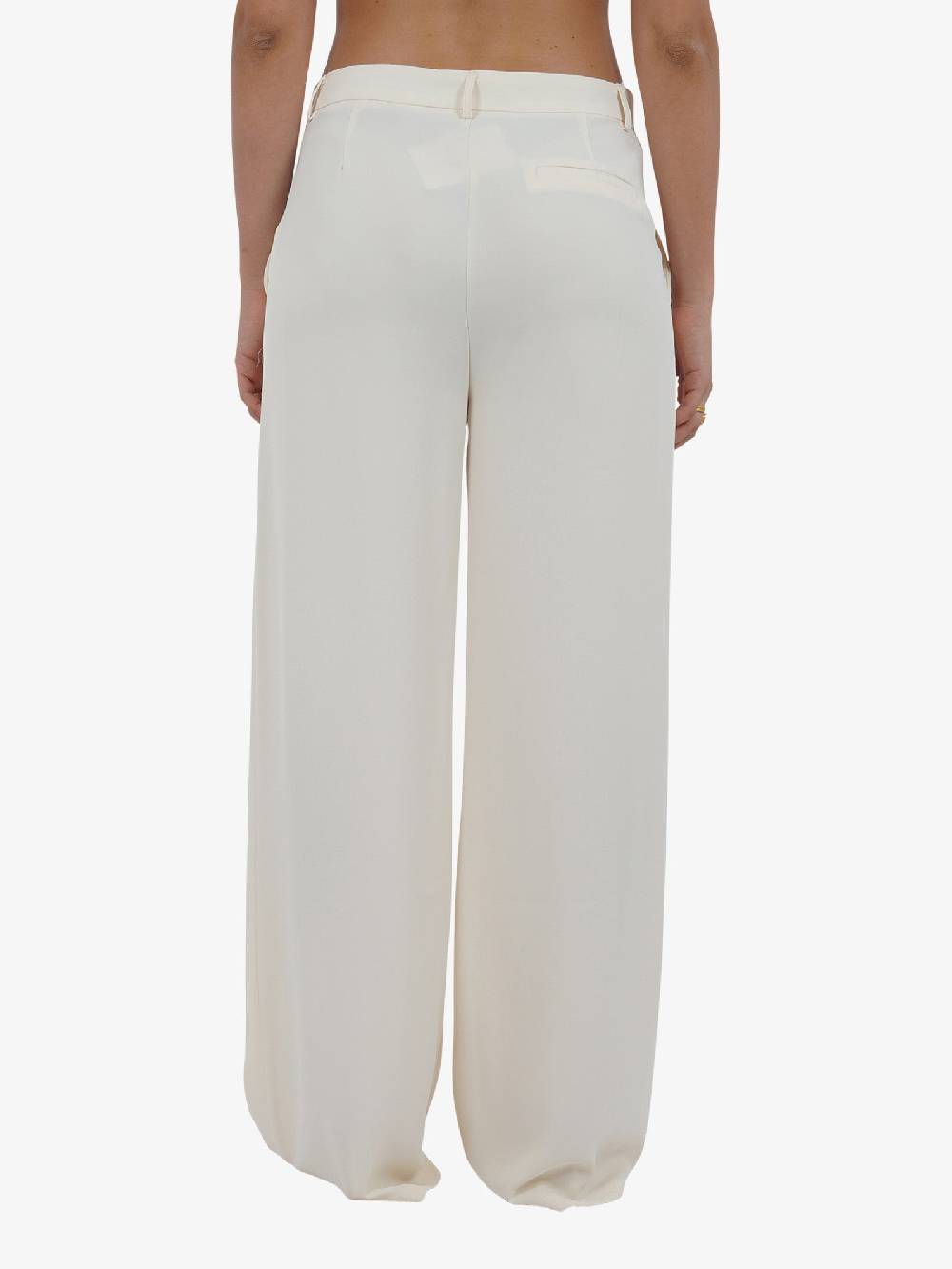 GLAMOROUS Pantalone a vita bassa GS0482 donna beige Vendite Flash