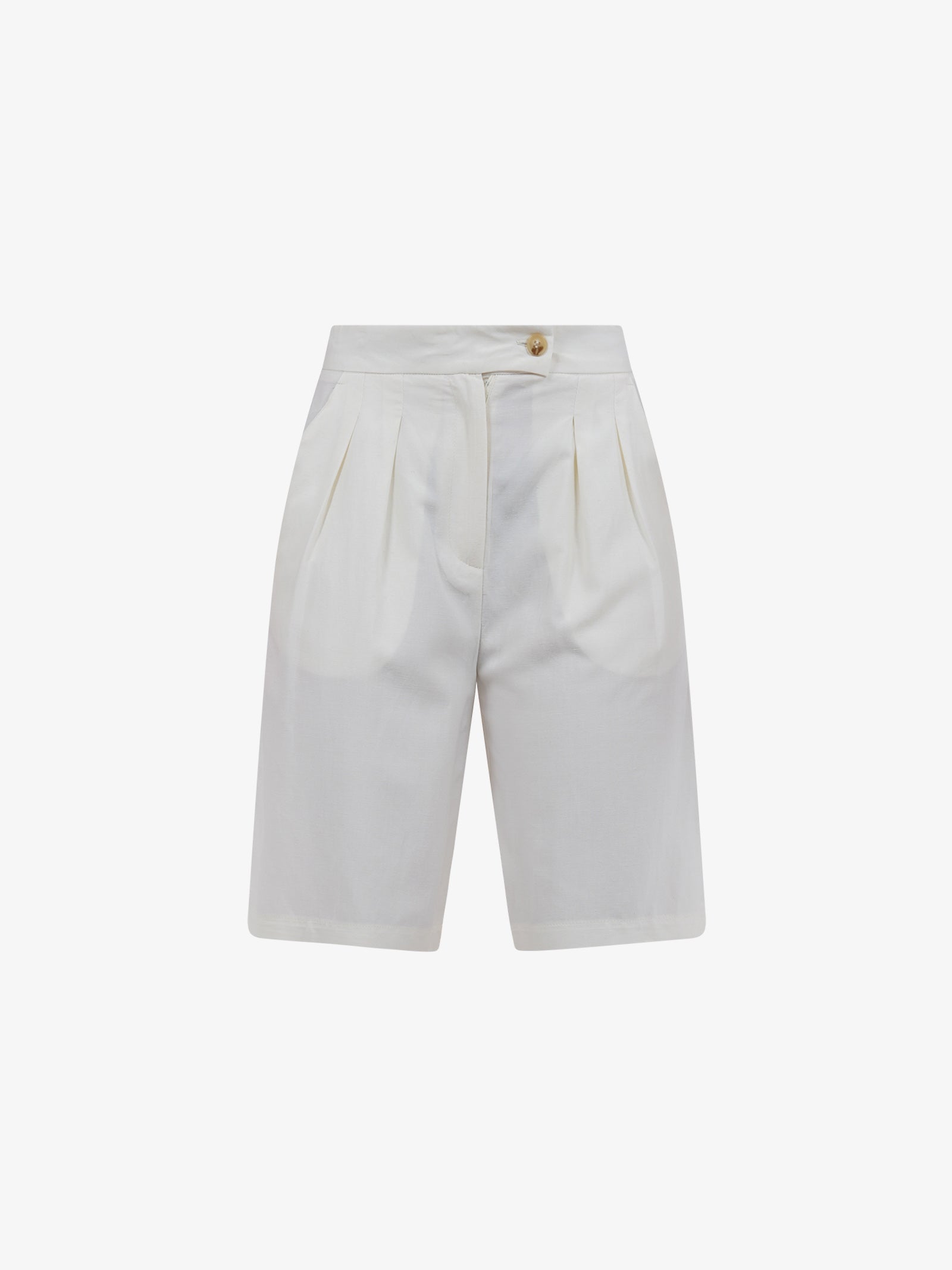 VICOLO Bermuda con pieghe TB1568 donna viscosa beige Moda