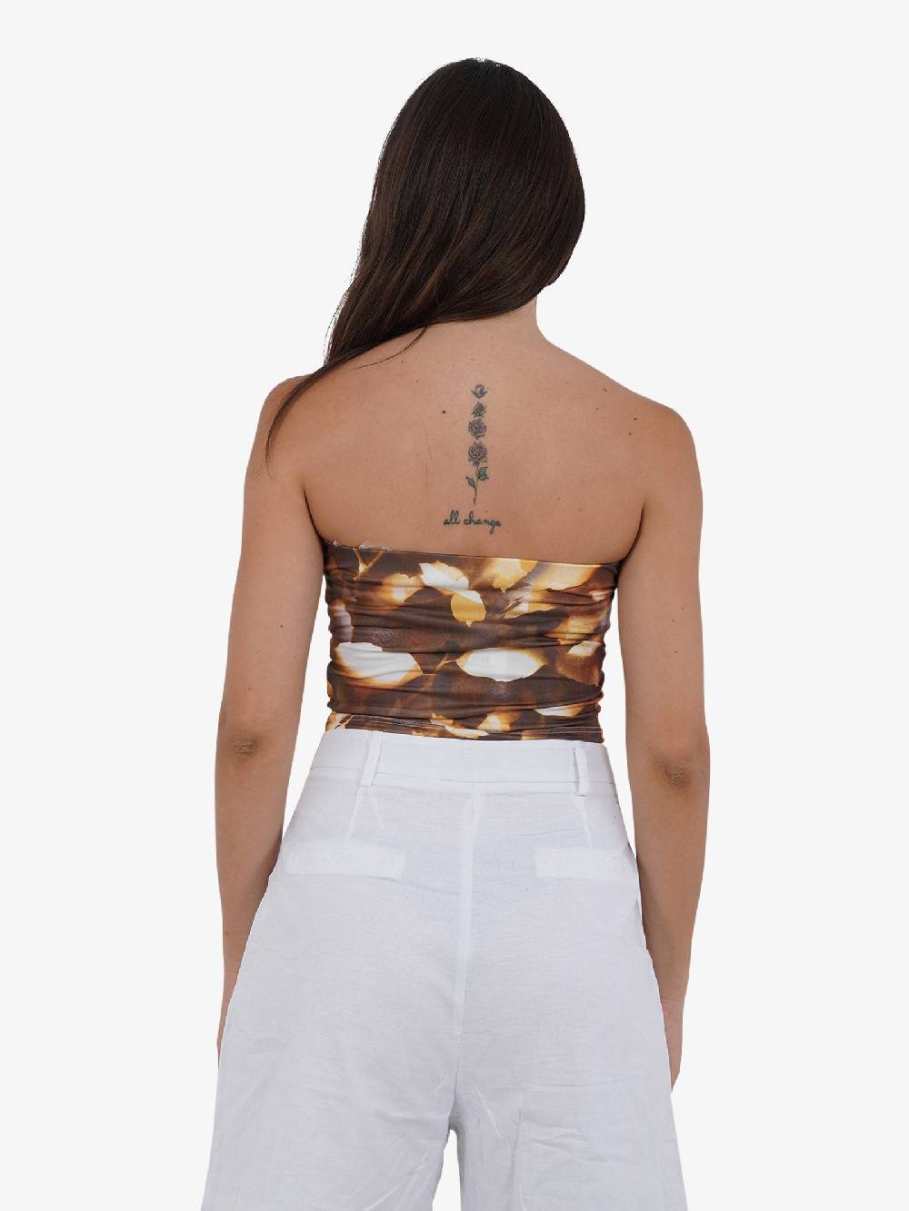 GLAMOROUS Top corto a fascia CK7513 donna marrone Acquista Ora
