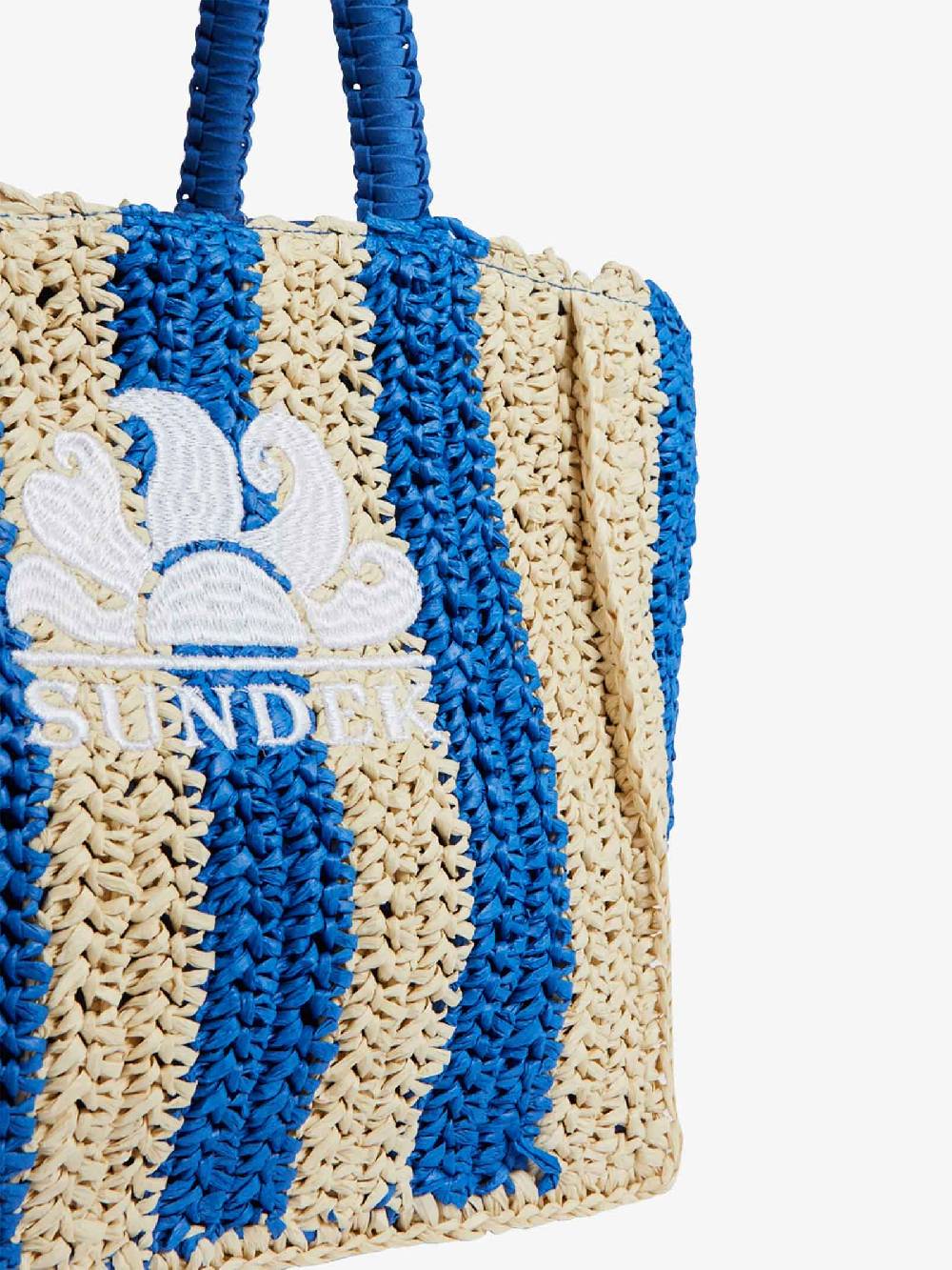 SUNDEK Borsa a mano VITA PAPER STRAW AW743ABPA100 donna blu Vendita