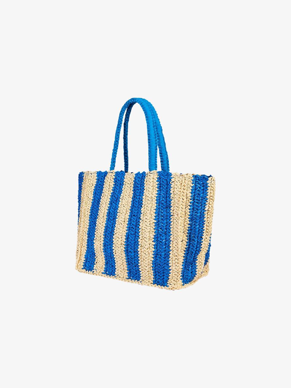 SUNDEK Borsa a mano CHOU STRAW AW741ABPA100 donna blu Spedizione Gratuita