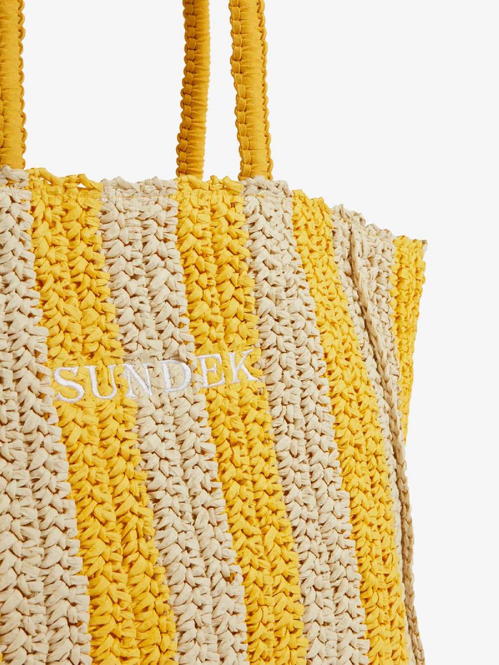 SUNDEK Borsa a mano CHOU STRAW AW741ABPA100 donna giallo Pezzi Unici