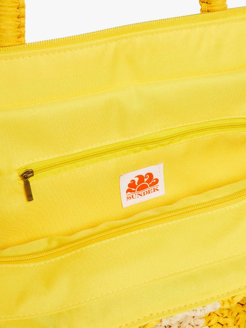 SUNDEK Borsa a mano CHOU STRAW AW741ABPA100 donna giallo Pezzi Unici