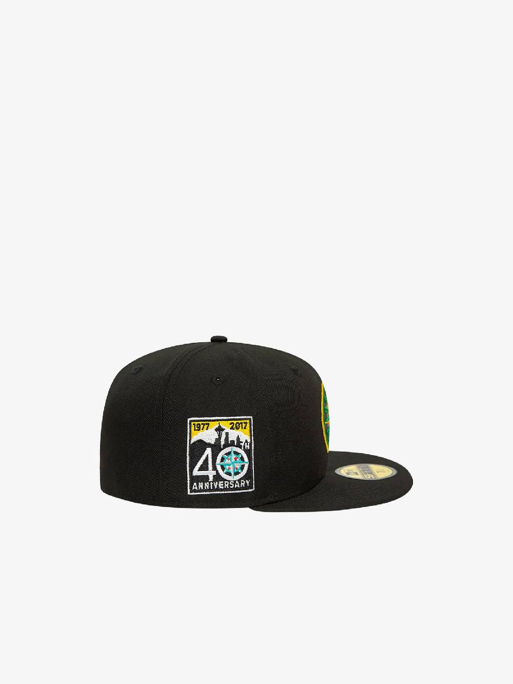 NEW ERA Cappello 59FIFTY Seattle Mariners MLB Cooperstown Alternative 60503344 uomo cotone nero Offerta speciale della fabbrica