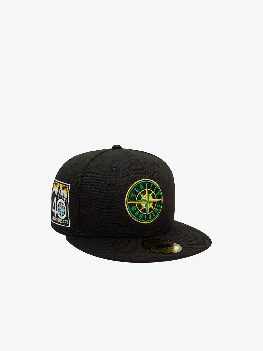 NEW ERA Cappello 59FIFTY Seattle Mariners MLB Cooperstown Alternative 60503344 uomo cotone nero Offerta speciale della fabbrica