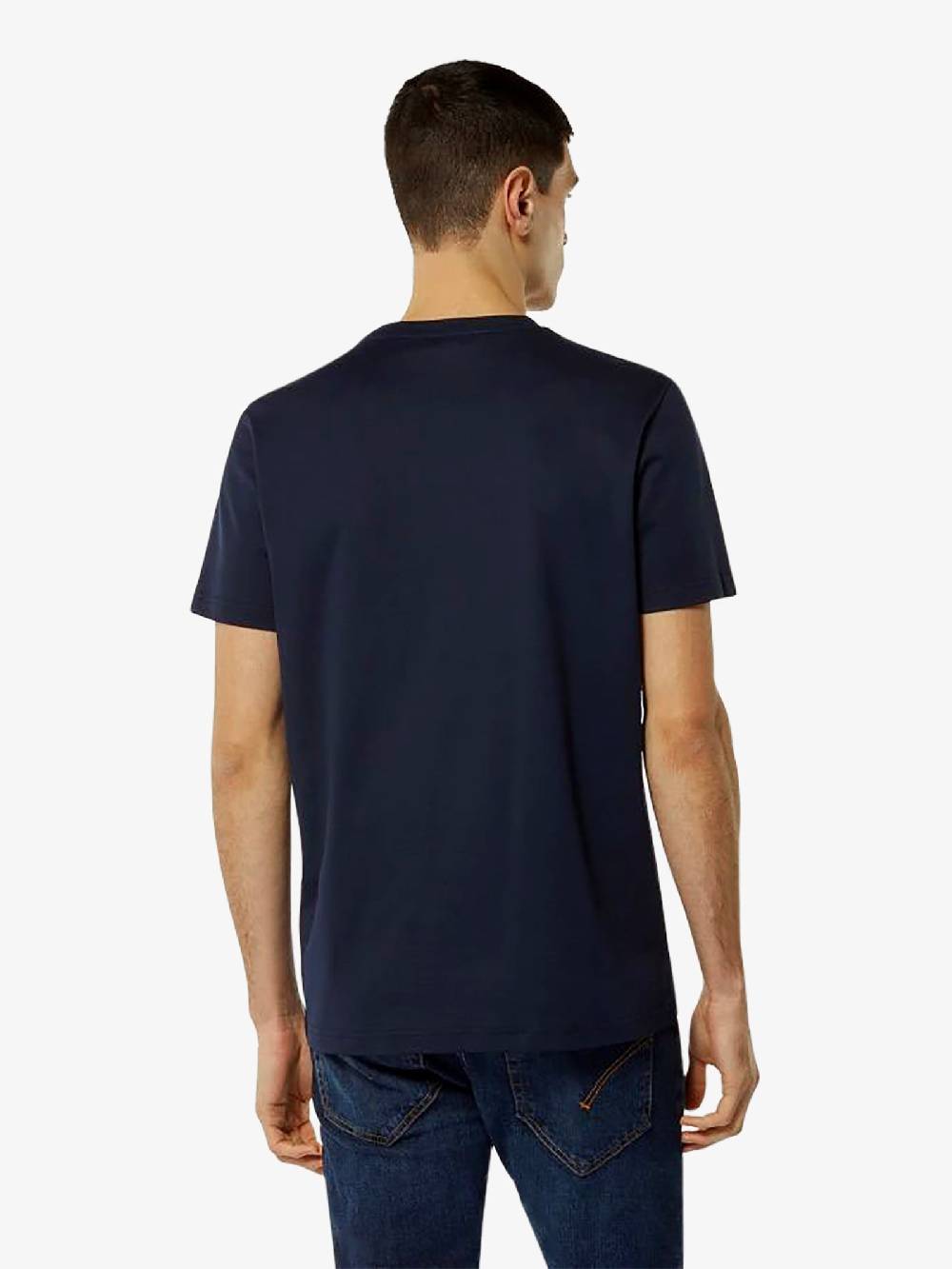DONDUP T-shirt in jersey US198 JF0271U ZL4 DU uomo cotone blu Consegna Veloce
