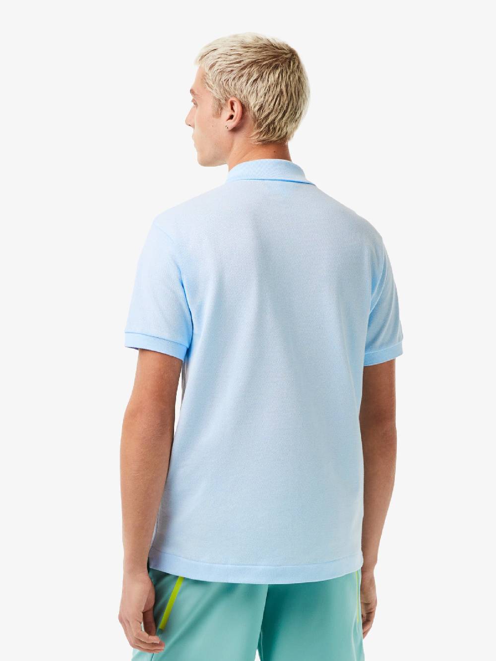 LACOSTE Polo regolare uomo in cotone azzurro Shopping Online