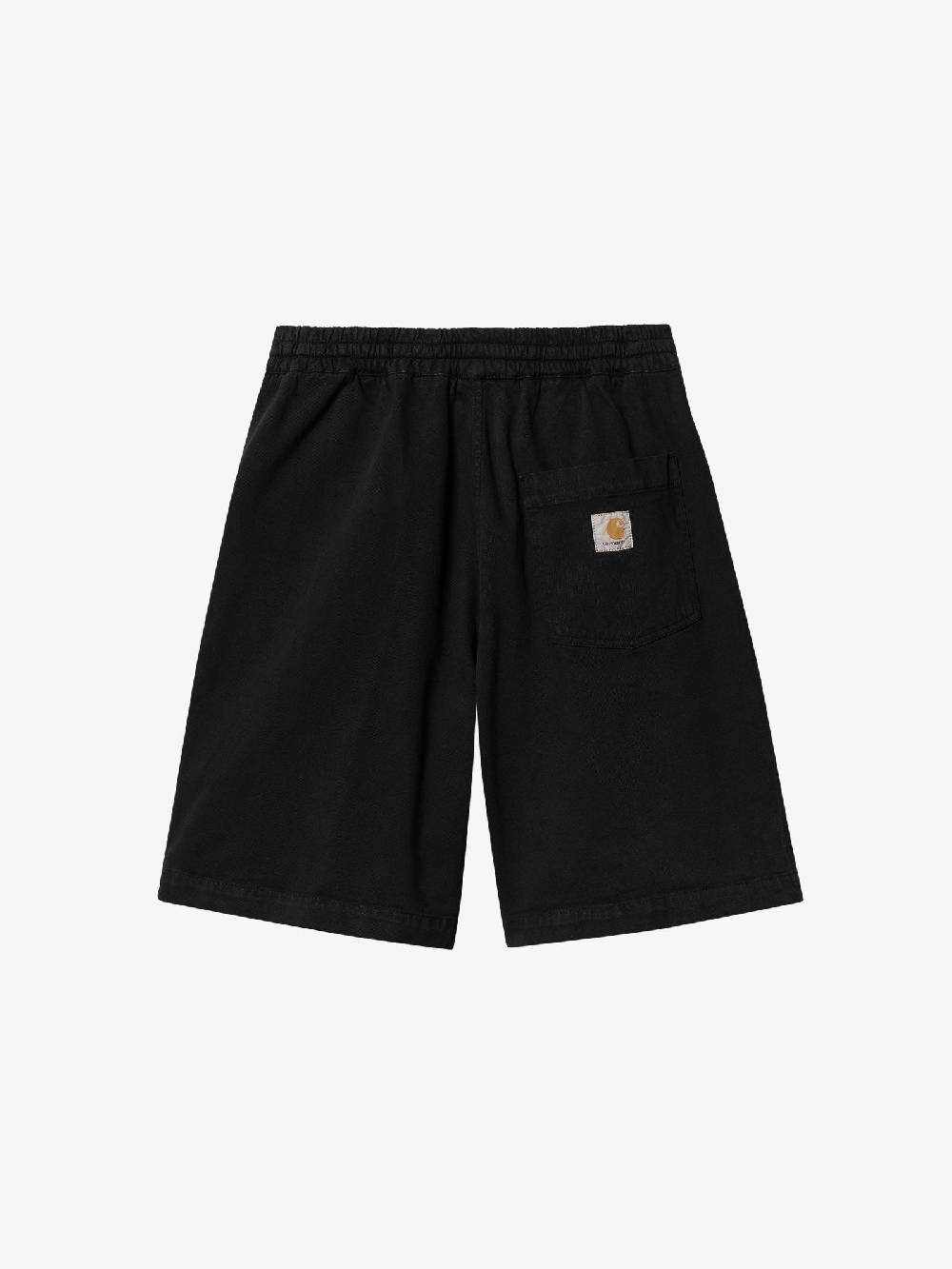 CARHARTT WIP Bermuda Floyde I033587_ uomo cotone nero Prezzo Ridotto