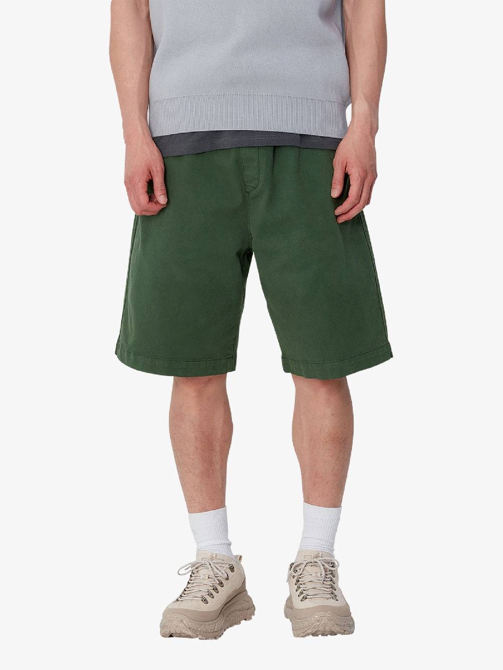 CARHARTT WIP Bermuda Floyde I033587_ uomo cotone verde Sottocosto
