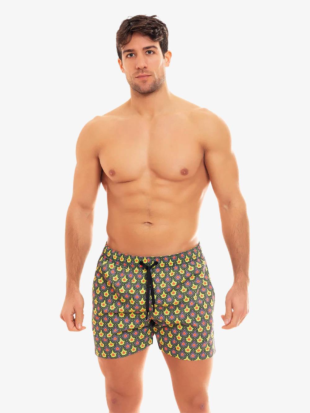 MOVE BEACHWEAR Costume da bagno Boxer Saint Vincent con stampa SVN PRINT 24 uomo giallo Novità