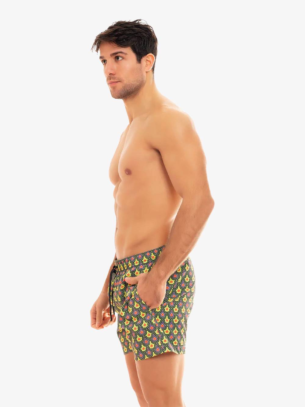 MOVE BEACHWEAR Costume da bagno Boxer Saint Vincent con stampa SVN PRINT 24 uomo giallo Novità
