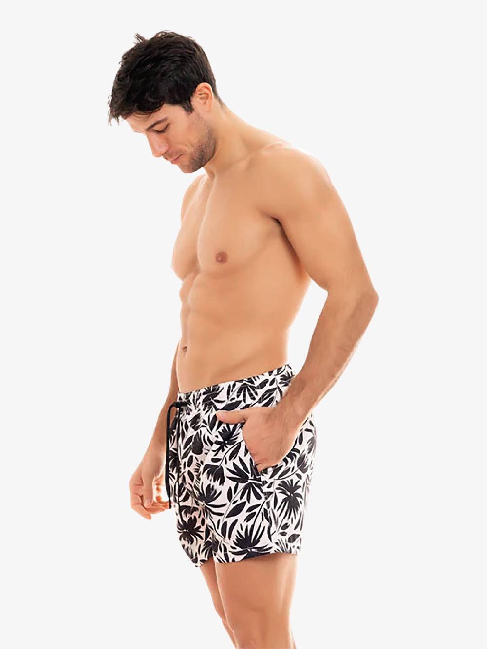 MOVE BEACHWEAR Costume da bagno Boxer Saint Vincent con stampa SVN PRINT 24 uomo nero Presa