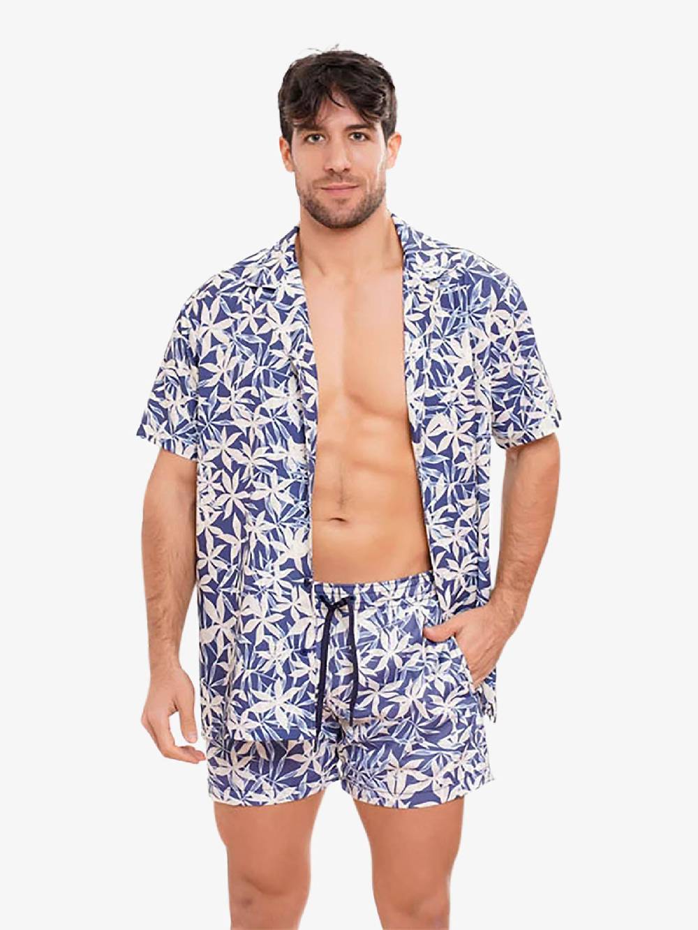 MOVE BEACHWEAR Camicia Bowling con stampa PRINT 24 uomo multicolor Online