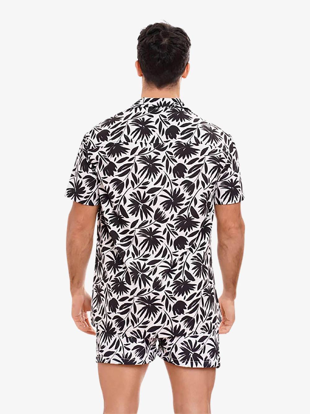 MOVE BEACHWEAR Camicia Bowling con stampa CAMICIA PRINT 24 uomo nero Outlet
