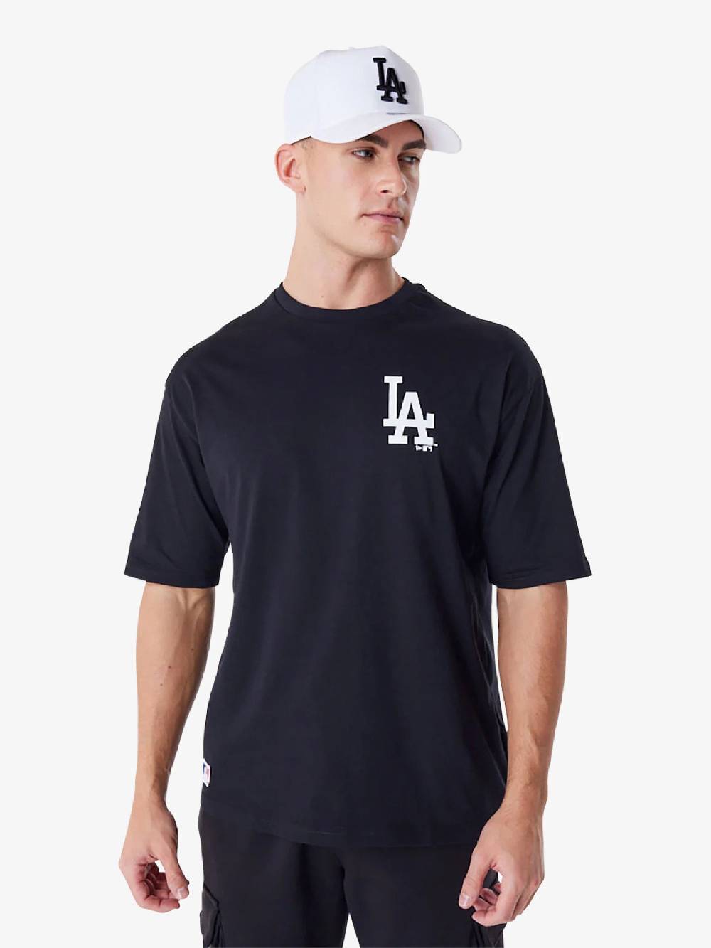 NEW ERA T-shirt Oversize LA Dodgers MLB Essential 60416724 uomo cotone nero Hotsell