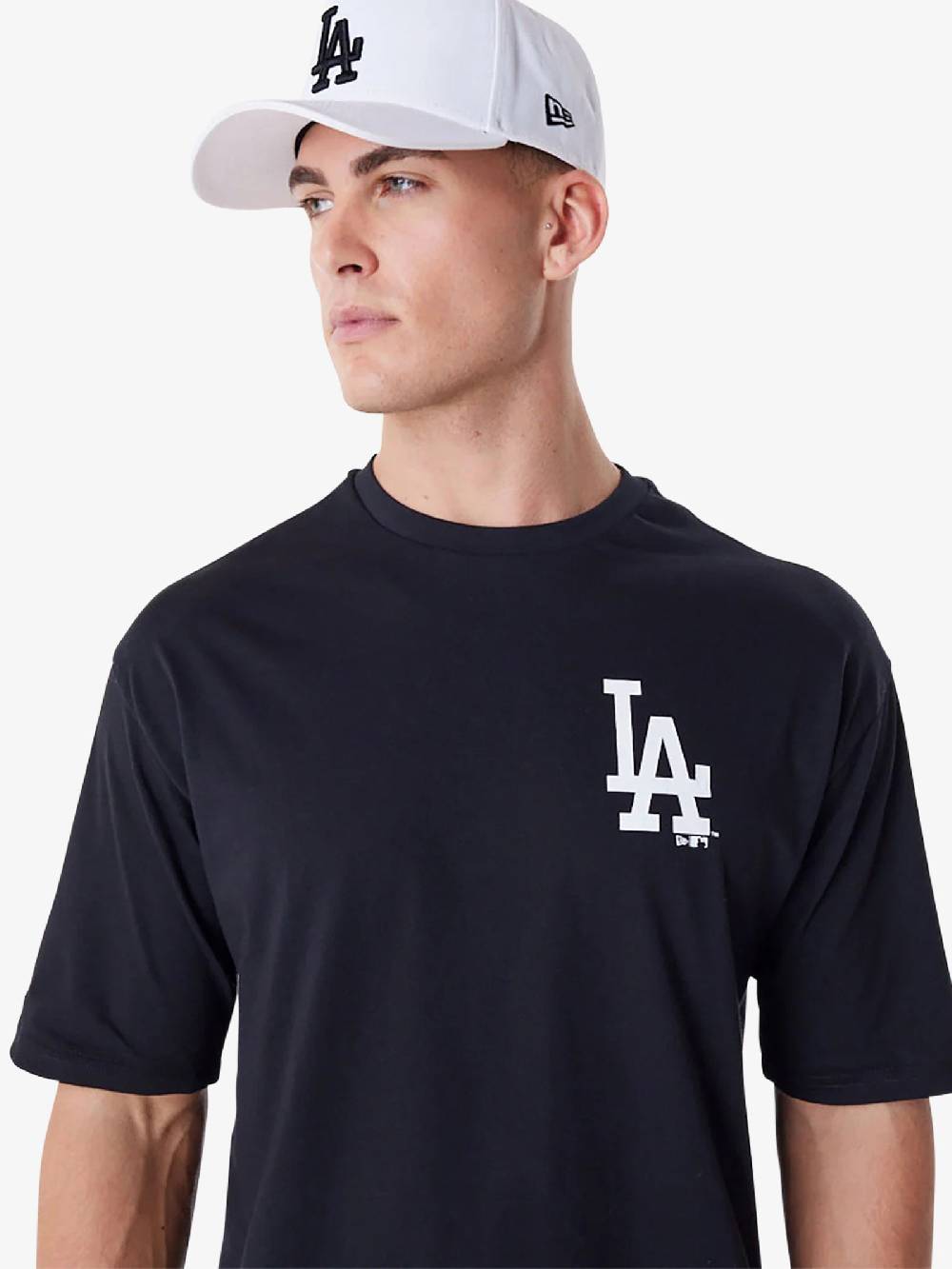 NEW ERA T-shirt Oversize LA Dodgers MLB Essential 60416724 uomo cotone nero Hotsell