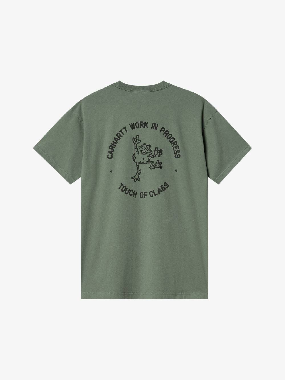 CARHARTT WIP T-shirt S/S Stamp I033670_ uomo cotone verde Negozio
