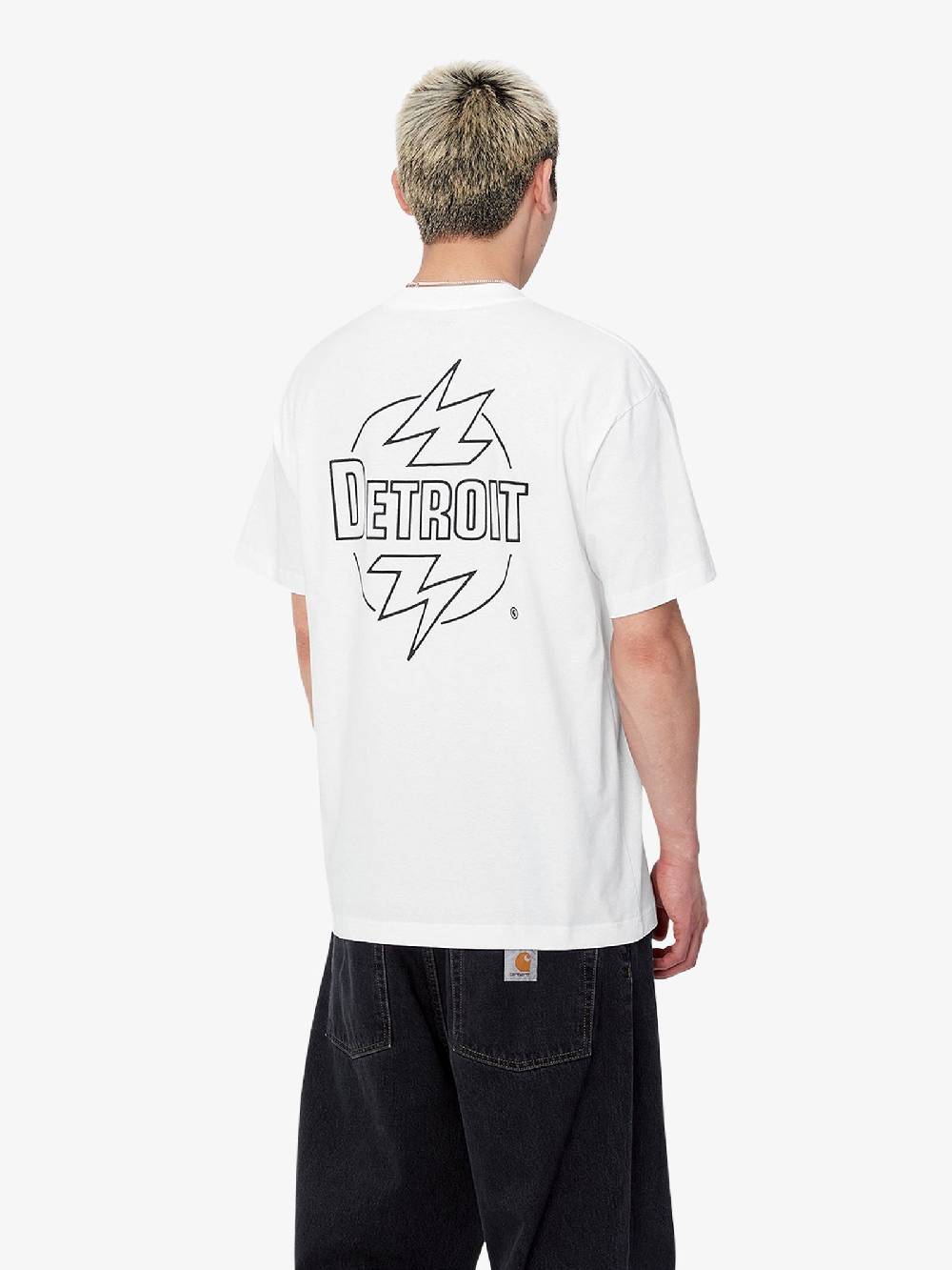 CARHARTT WIP T-shirt S/S Ablaze I033639_ uomo cotone bianco In Saldo