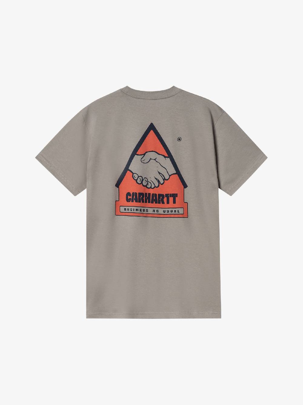 CARHARTT WIP T-shirt S/S Trade I033638_ uomo cotone grigio Italy