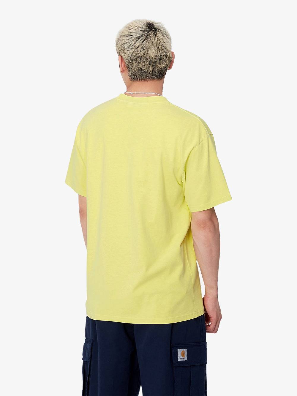 CARHARTT WIP T-shirt S/S Duster Script I033622_ uomo cotone giallo Italia