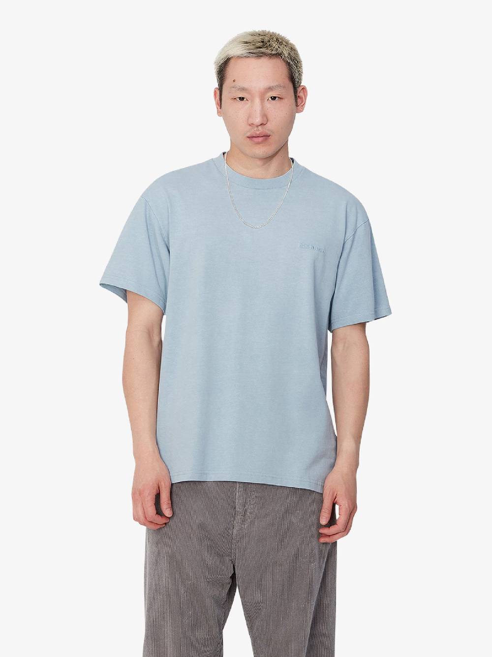 CARHARTT WIP T-shirt S/S Duster Script I033622_ uomo cotone grigio 2025
