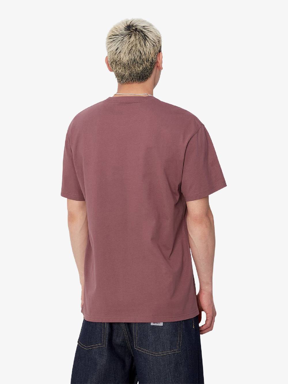 CARHARTT WIP T-Shirt S/S Chase I026391_00R_XX uomo in cotone bianco Pezzi Unici