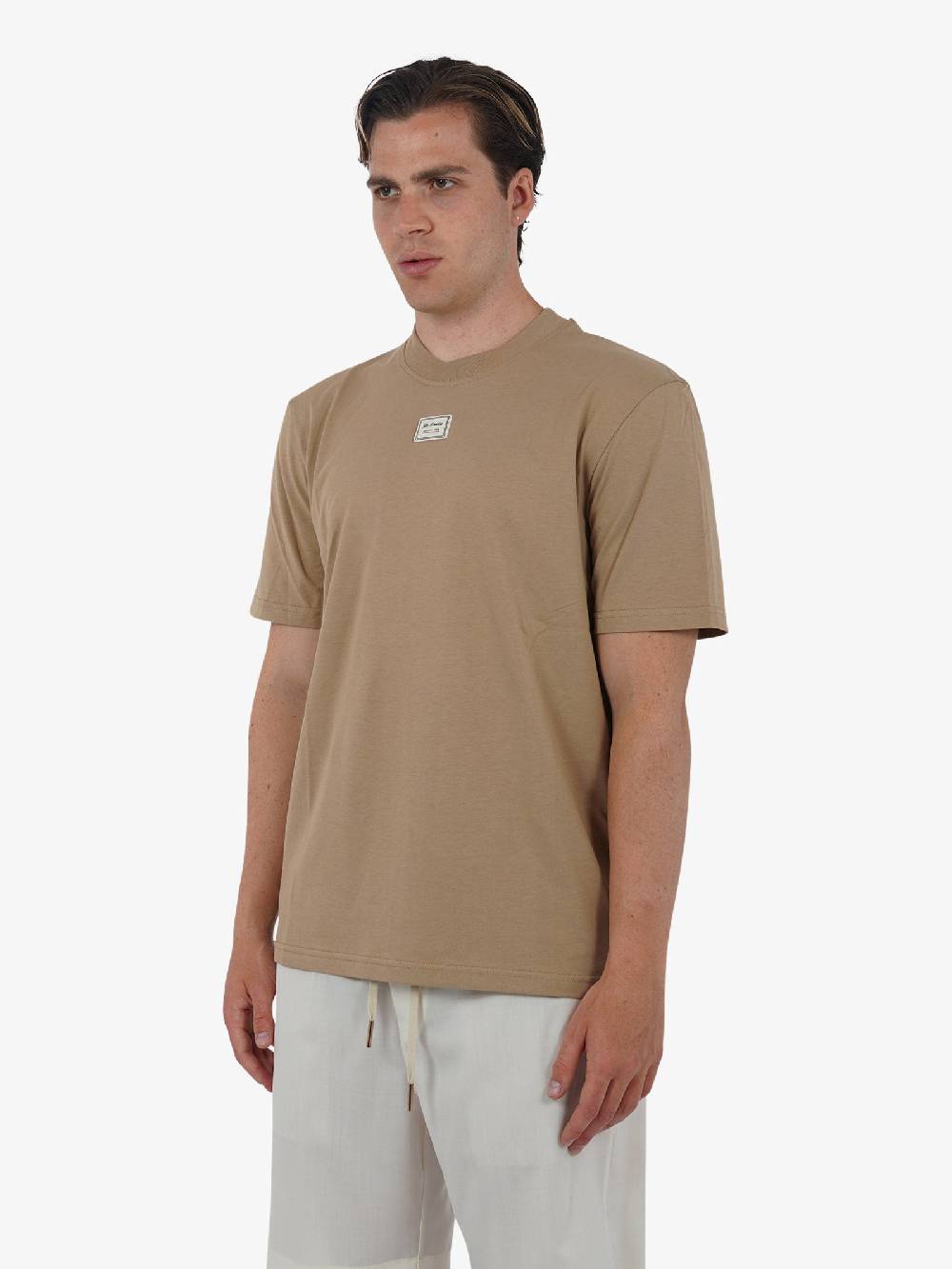 YES LONDON T-shirt XM4116 uomo cotone marrone Qualità Garantita