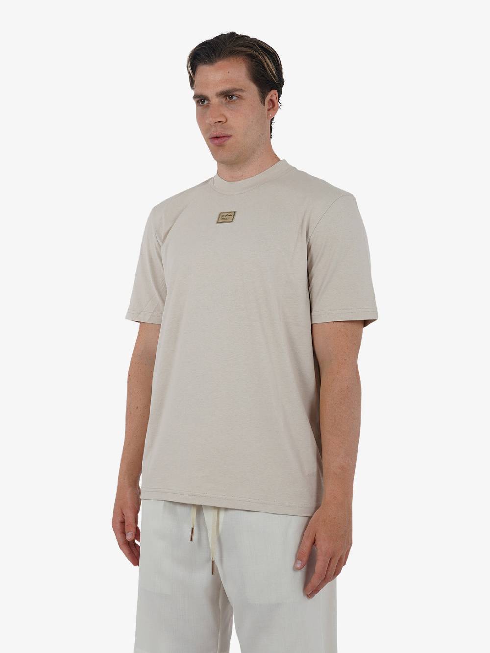 YES LONDON T-shirt XM4116 uomo cotone beige Negozi Online