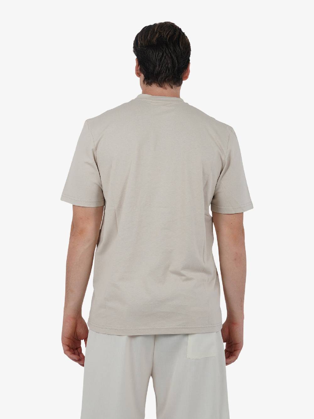 YES LONDON T-shirt XM4116 uomo cotone beige Negozi Online