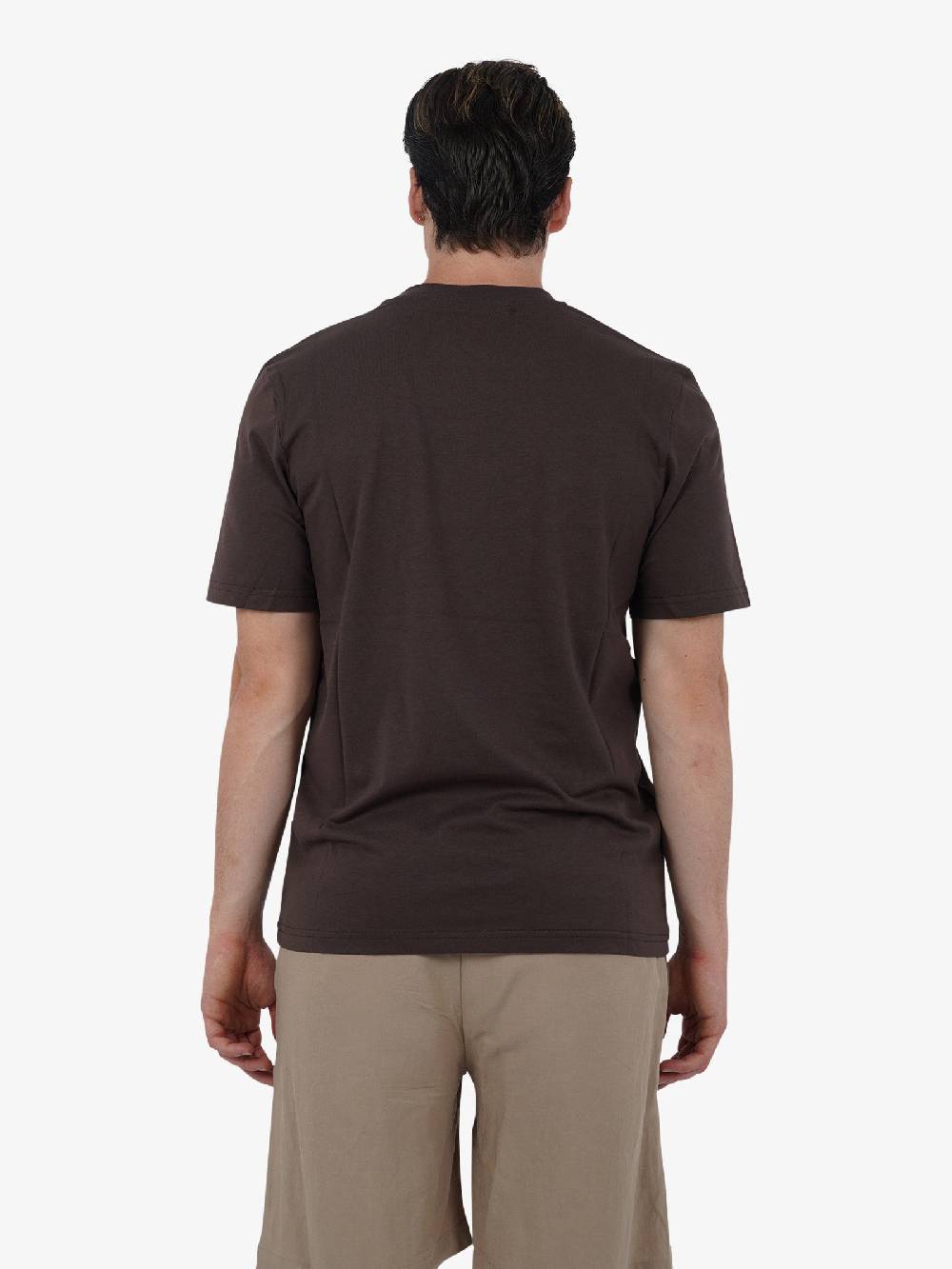 YES LONDON T-shirt XM4116 uomo cotone marrone Acquista Ora