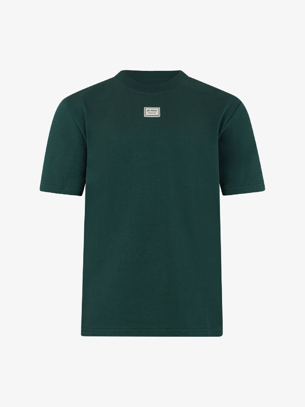 YES LONDON T-shirt XM4116 uomo cotone verde Consegna Veloce