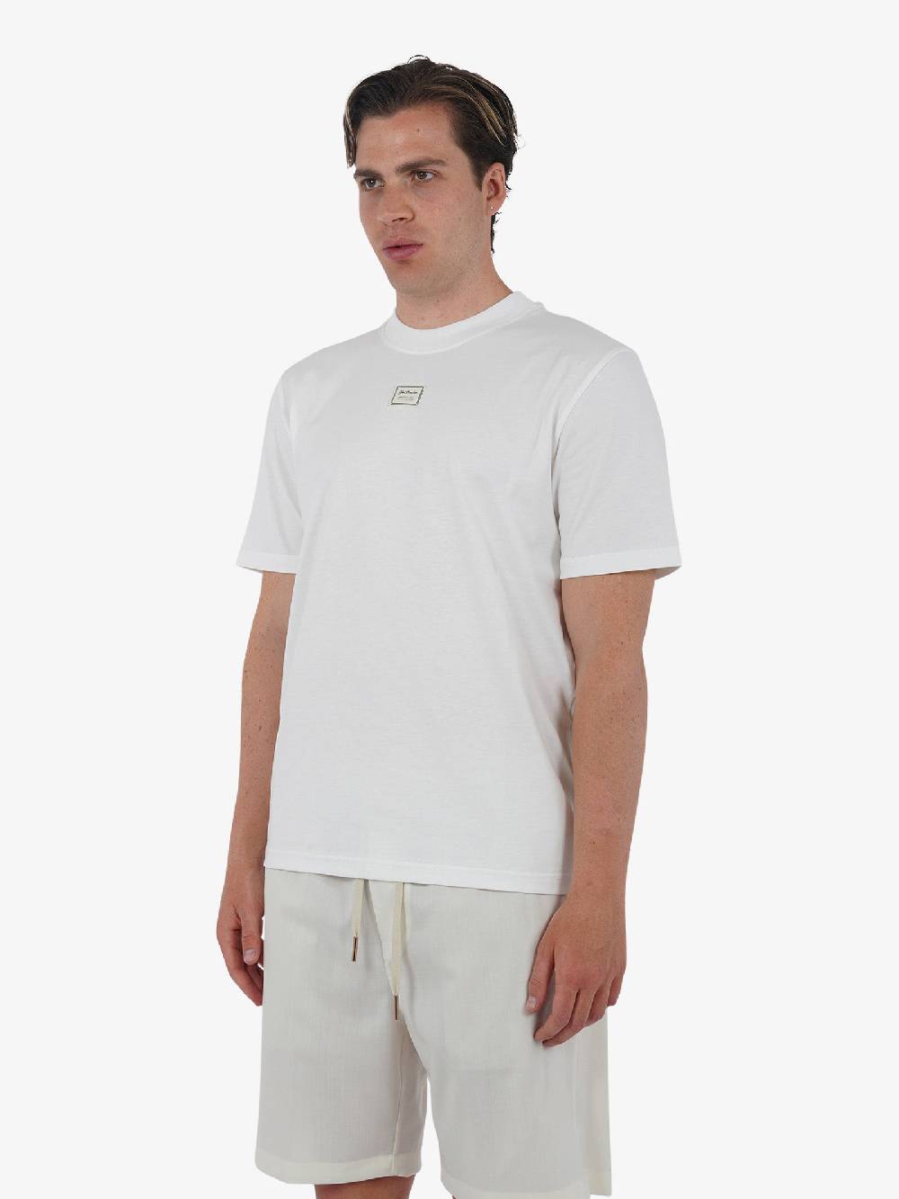 YES LONDON T-shirt XM4116 uomo cotone panna Promozione Limitata